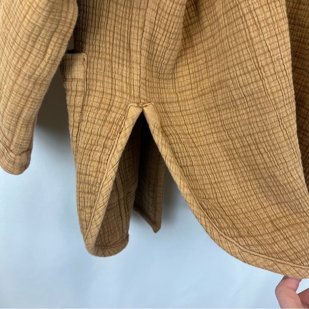 Pilcro Textured Teddy Jacket in Caramel - Picture 6 of 11